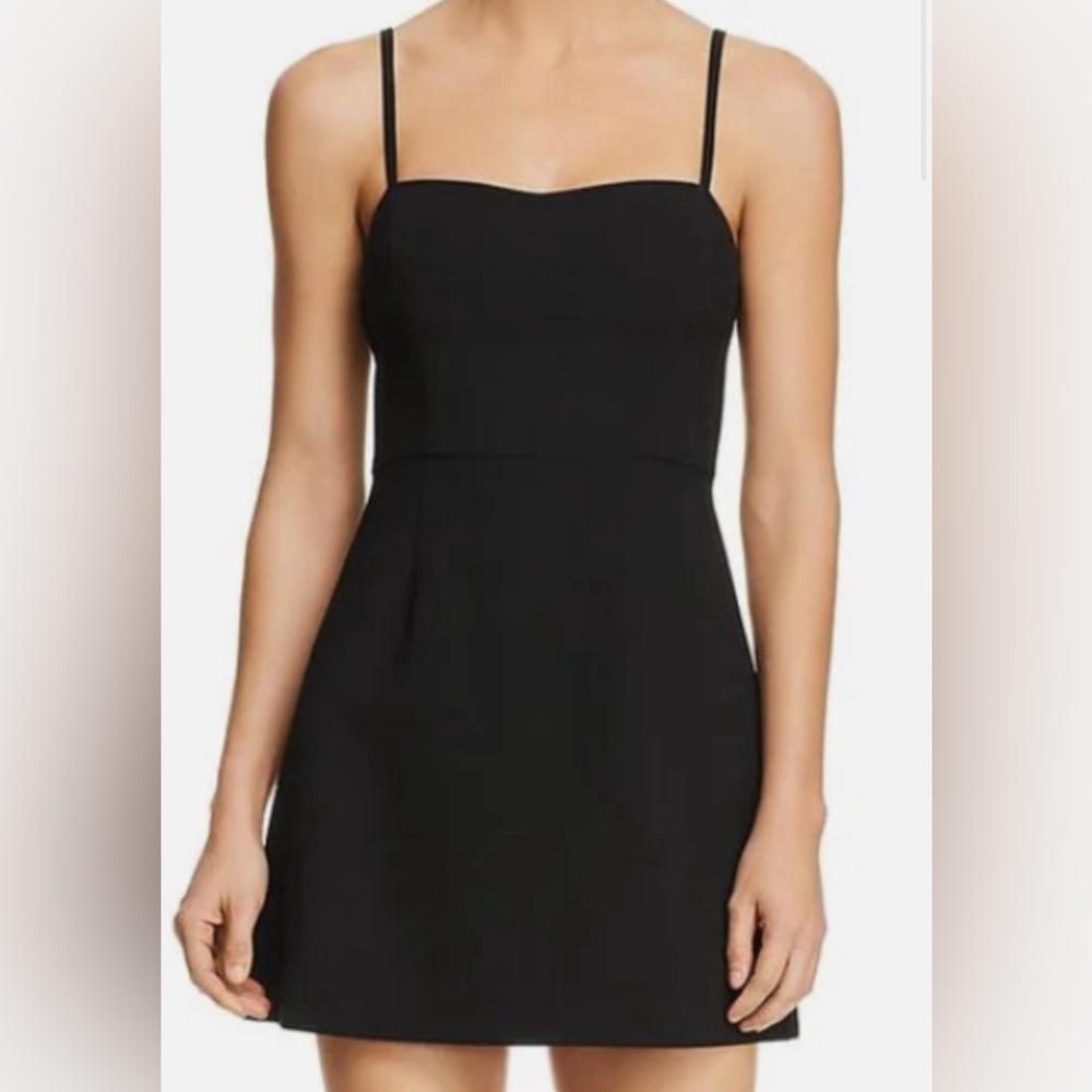 French Connection Whisper Black mini dress size L - only worn once